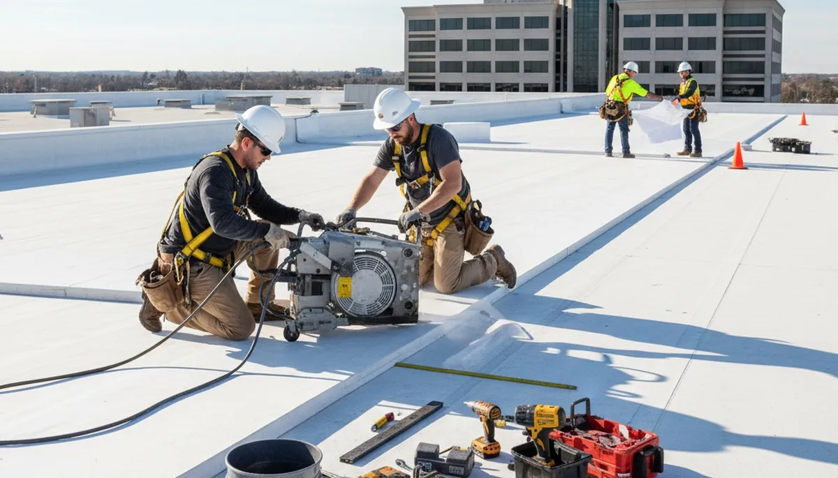 Minneapolis commercial roofing service for businesses by FX Remodeling & Exteriors