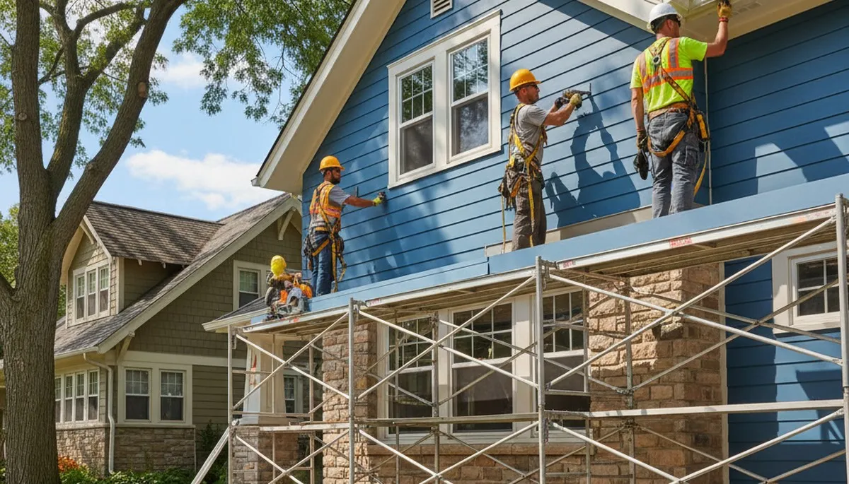 Vinyl siding installation for Minneapolis, MN home by a professional siding contractor