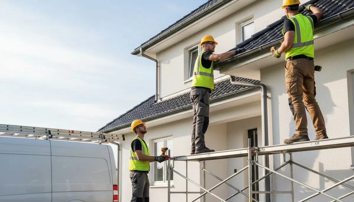 Gutter installation service in Minneapolis, MN for snowmelt and storm runoff protection