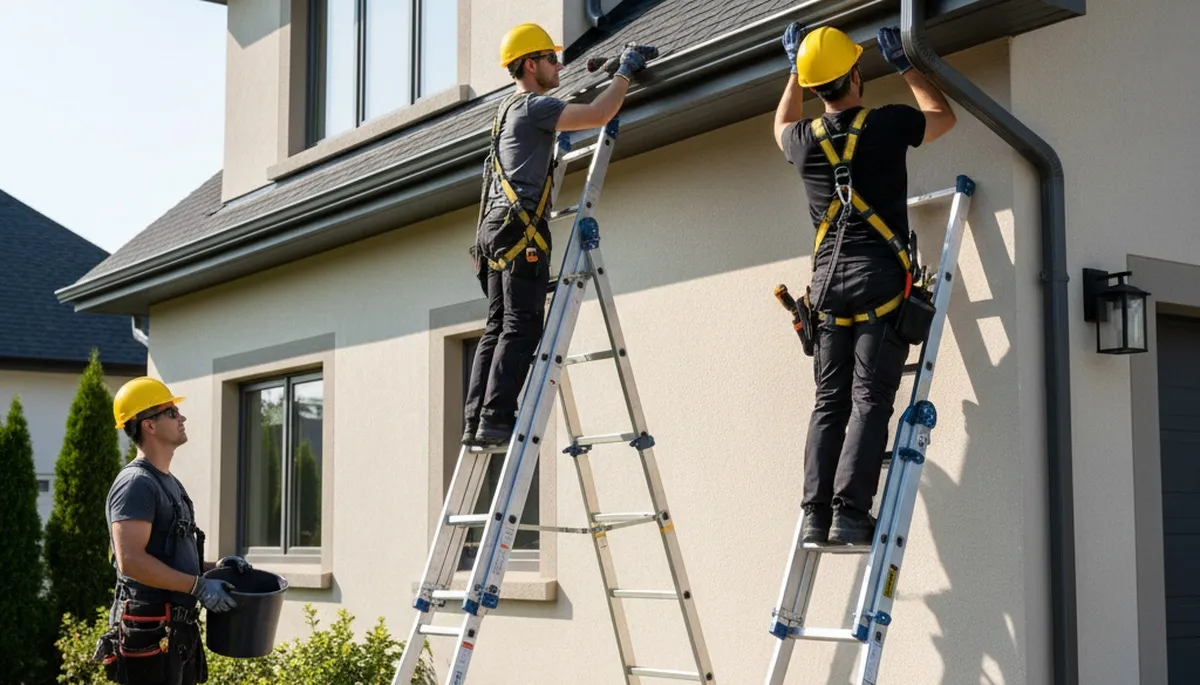 Minneapolis gutter repair for leaking and sagging gutters on a home by FX Remodeling & Exteriors