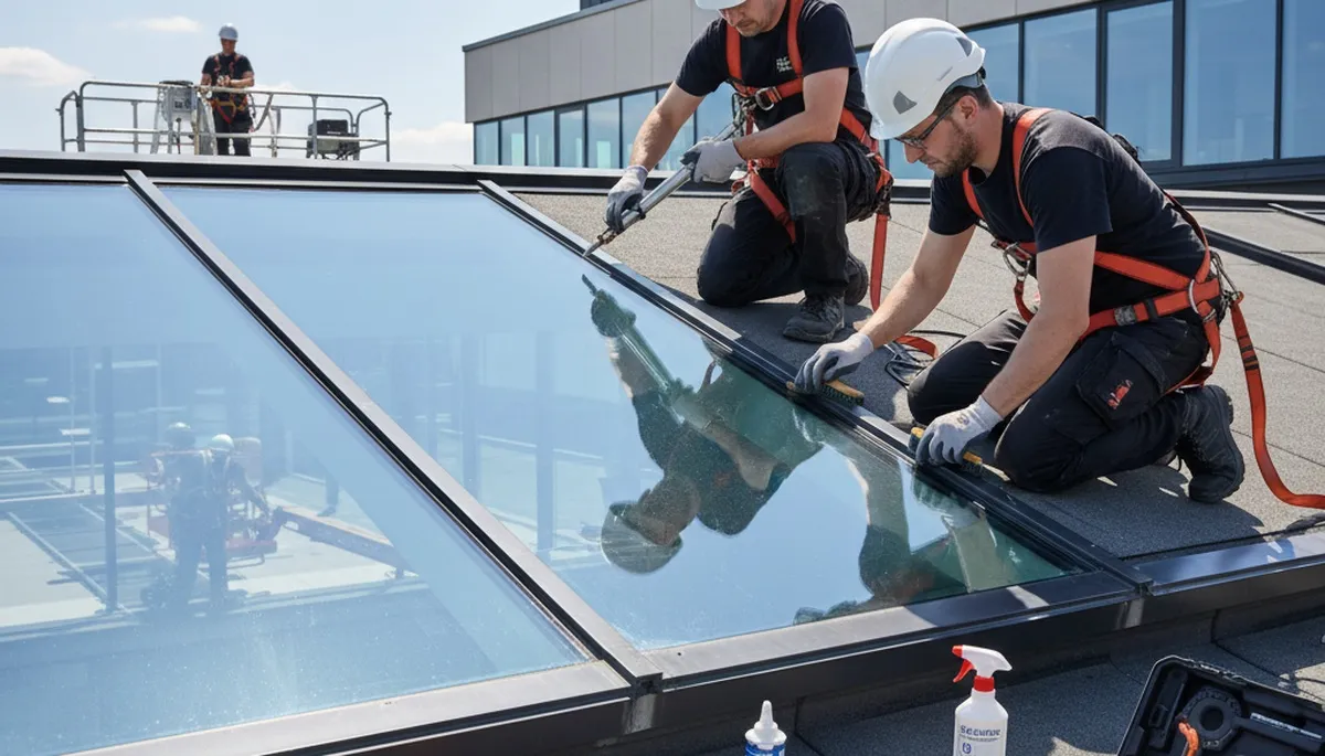 Minneapolis, MN skylight repair by FX Remodeling & Exteriors on a residential roof